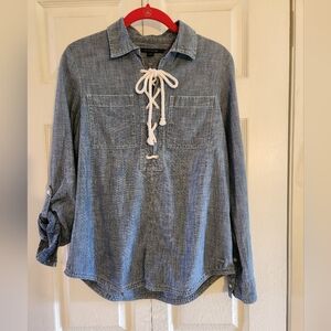 Denim Tommy Hilfiger Cotton Shirt Blue Jean